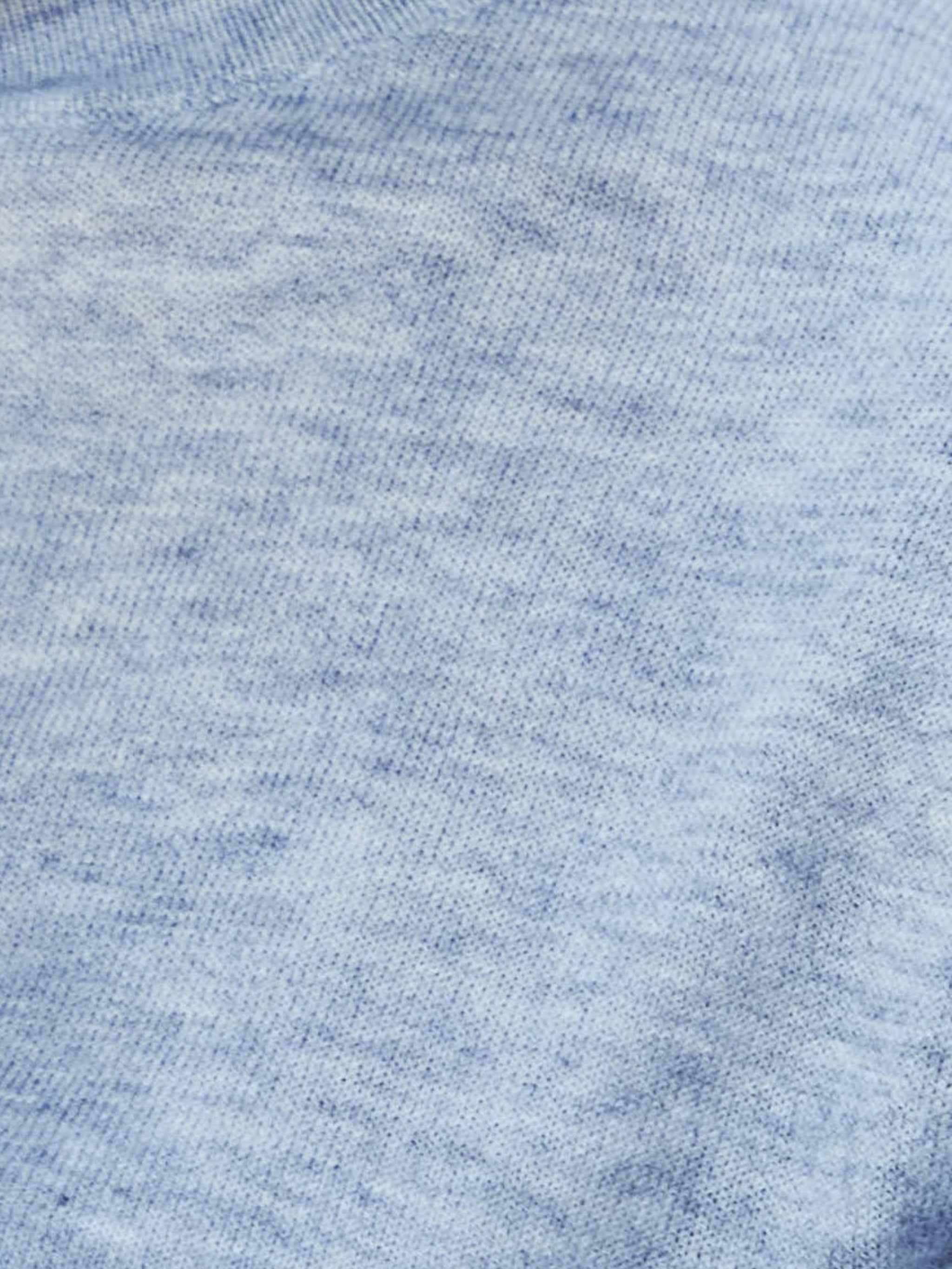 Slit sheer turtle knit