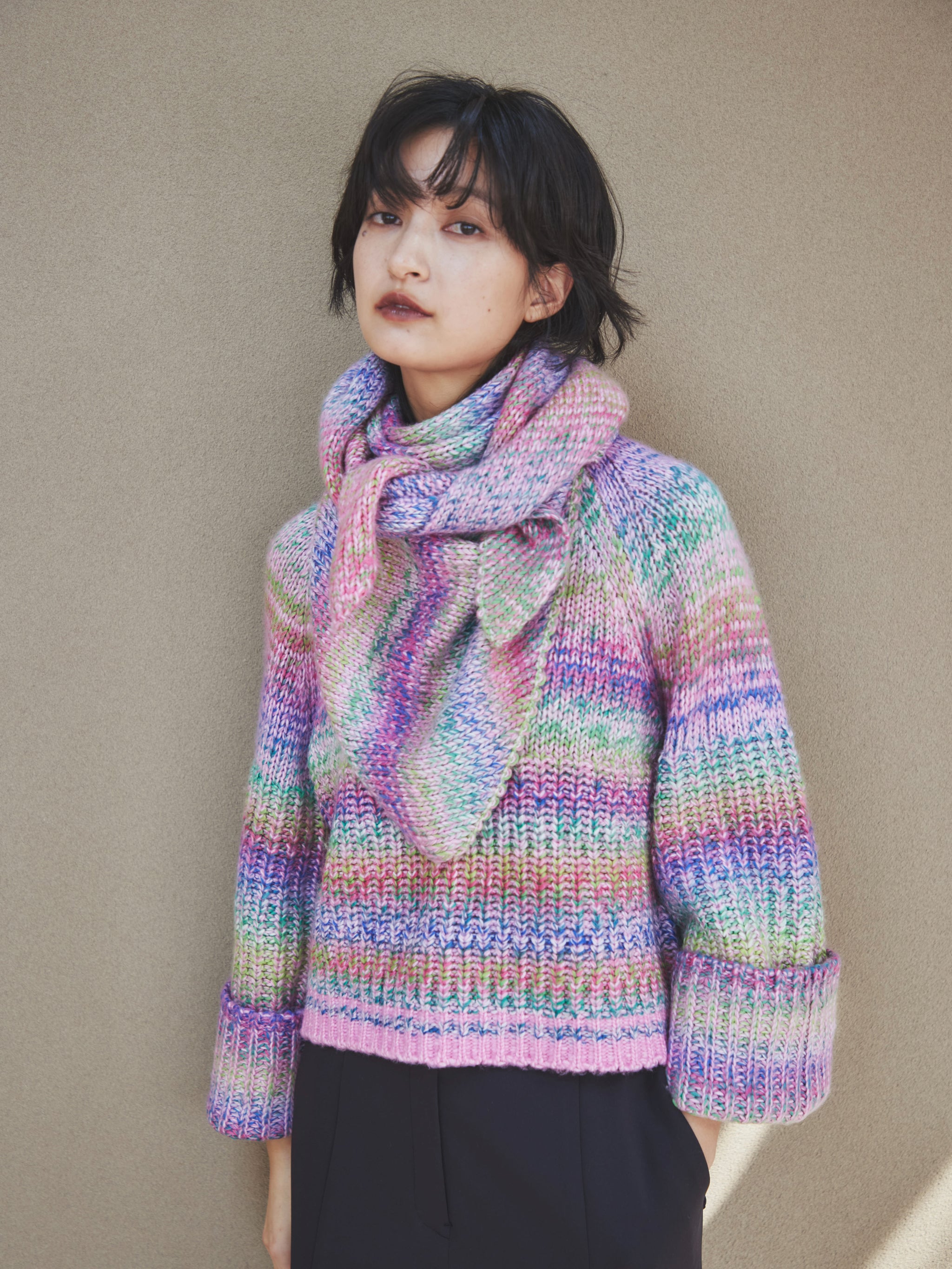 Mix Knit Pullover