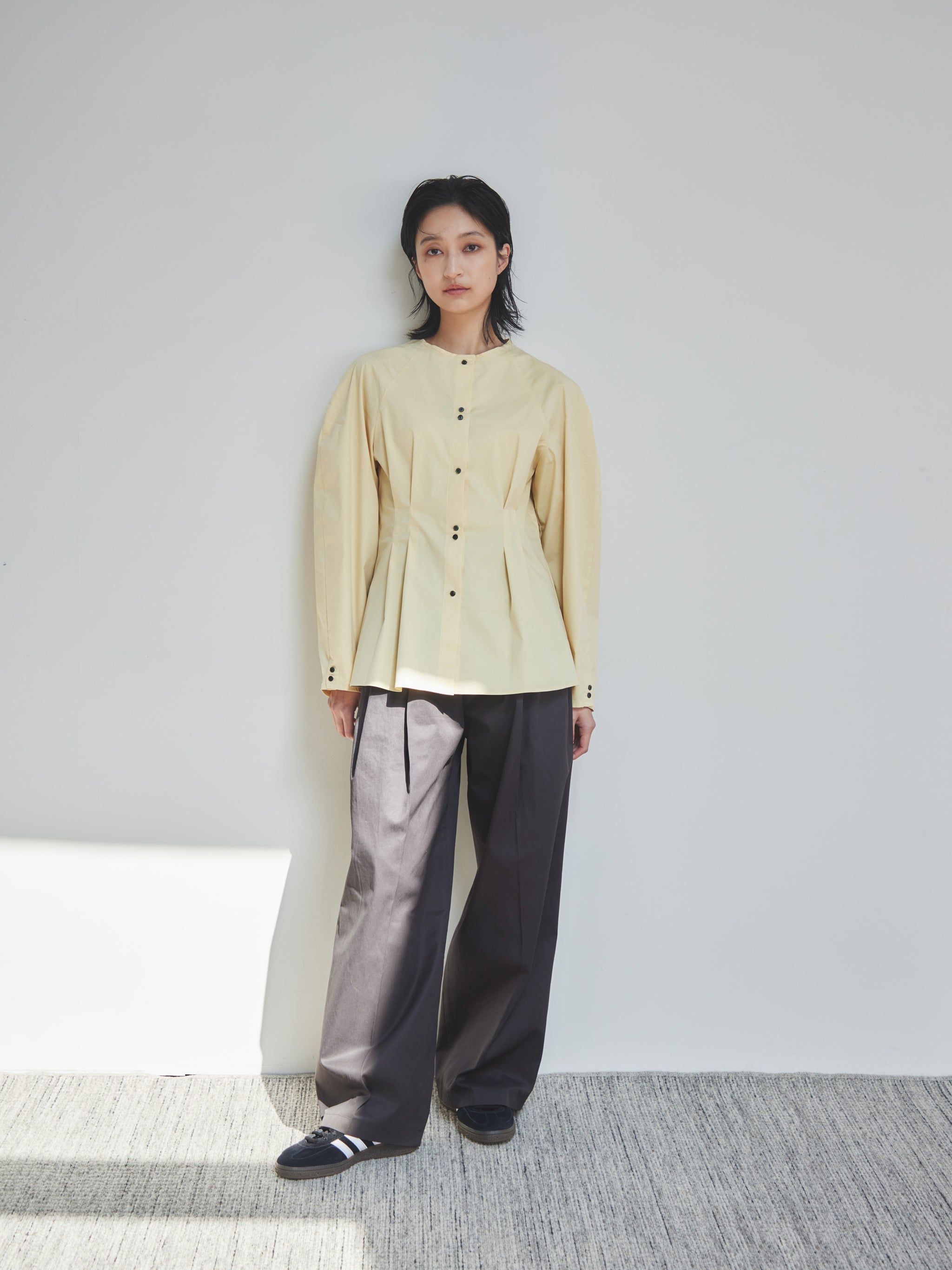 Side slit buggy pants