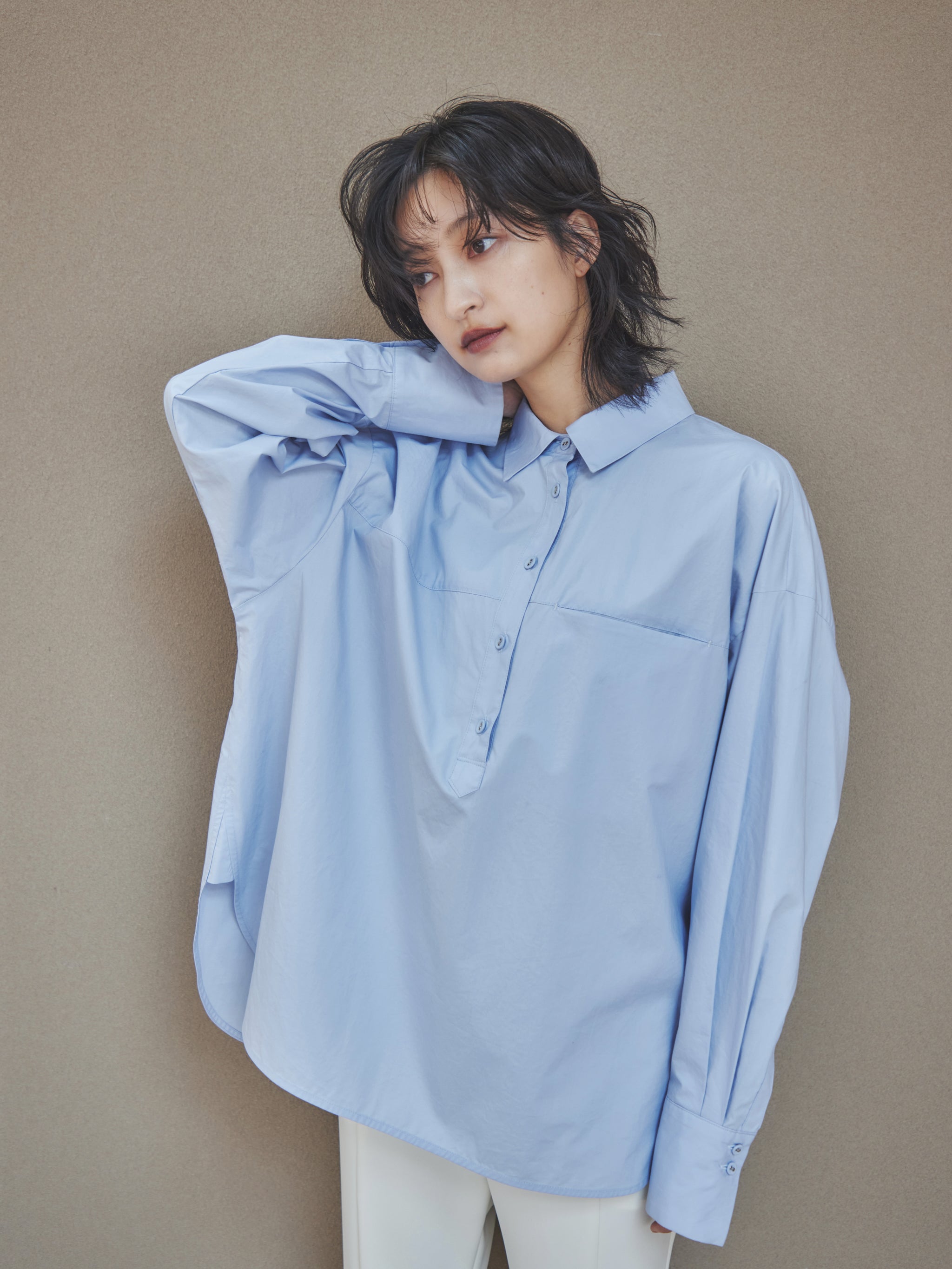 Cotton silk over shirt
