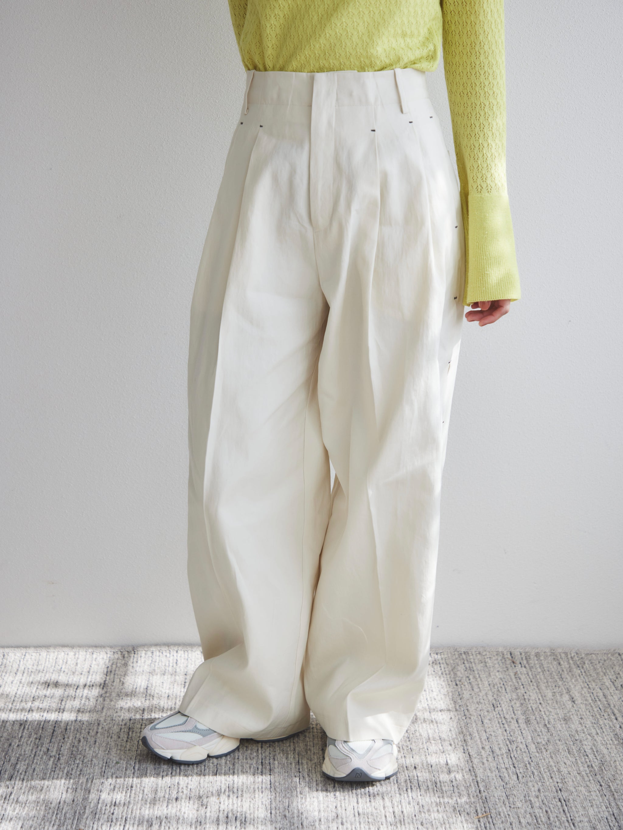 Side slit buggy pants