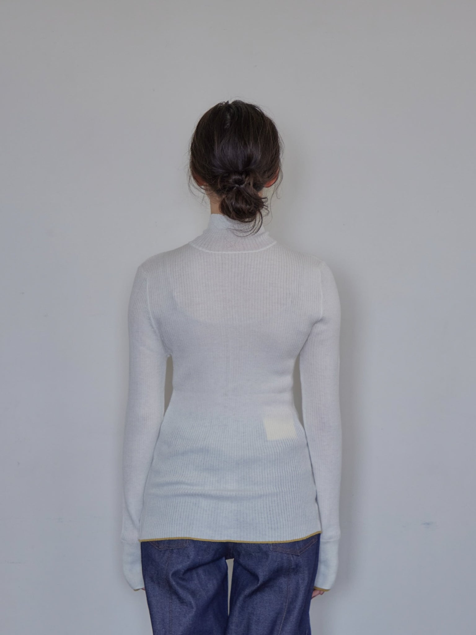 Open Button Rib Knit