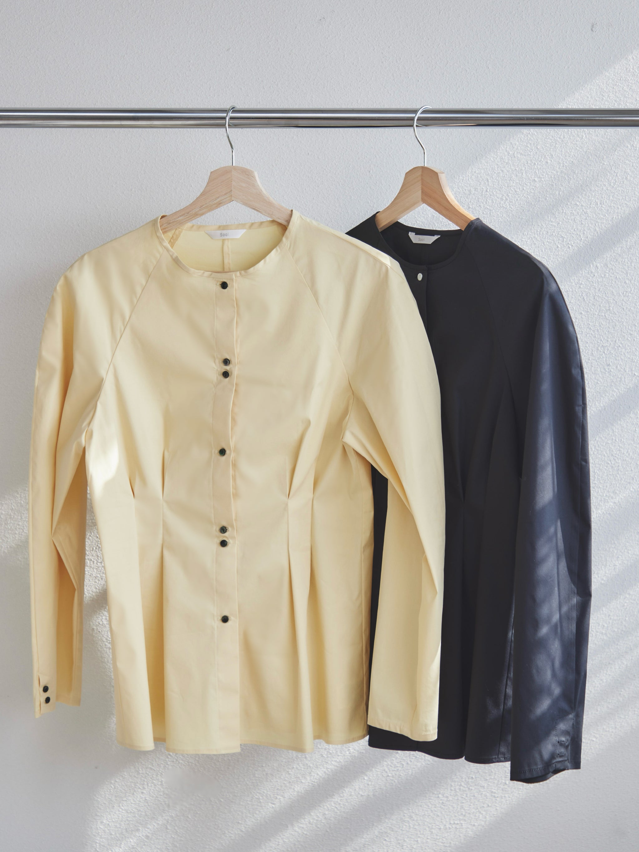 Waist shape mutton blouse