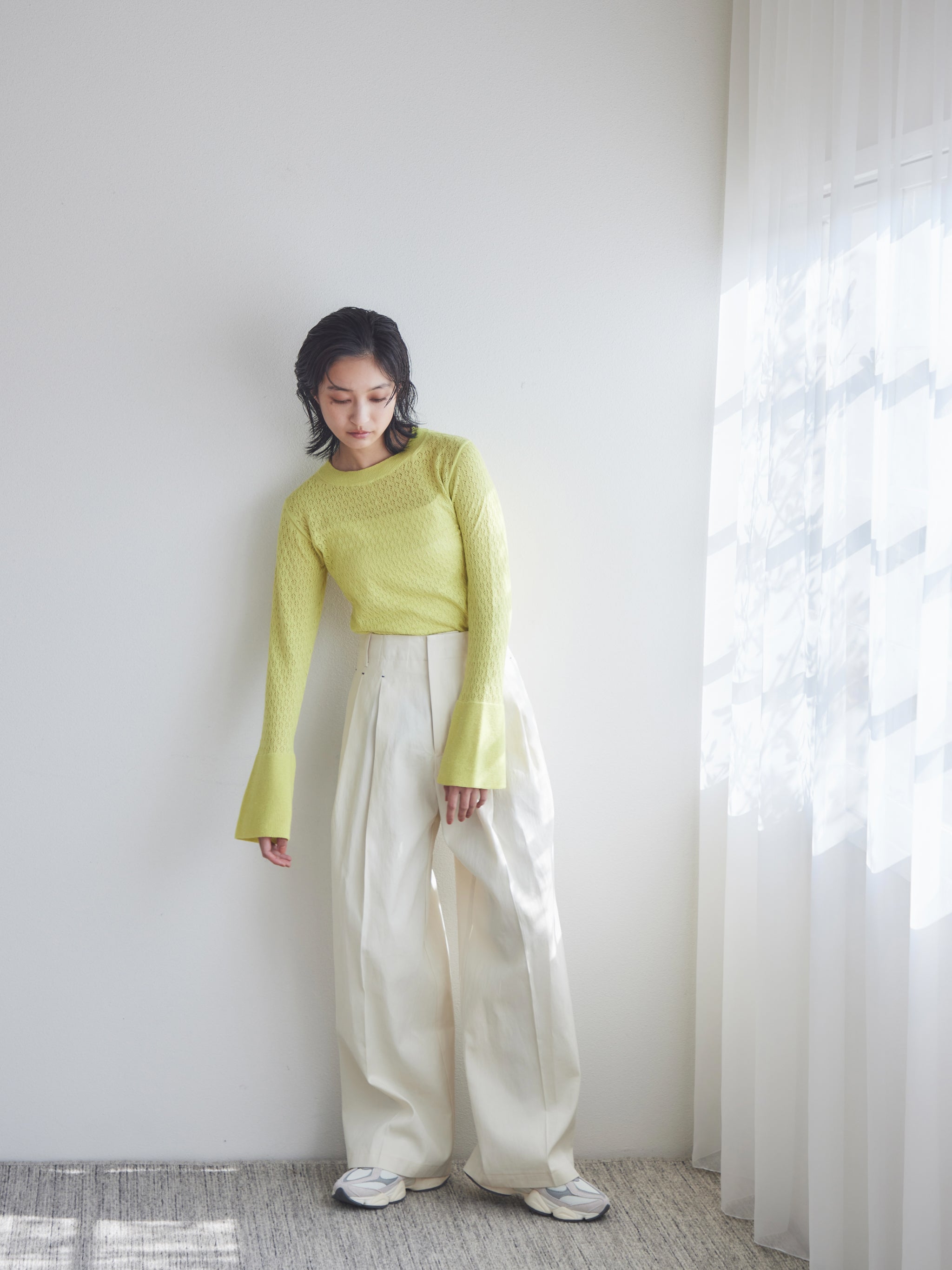 Side slit buggy pants