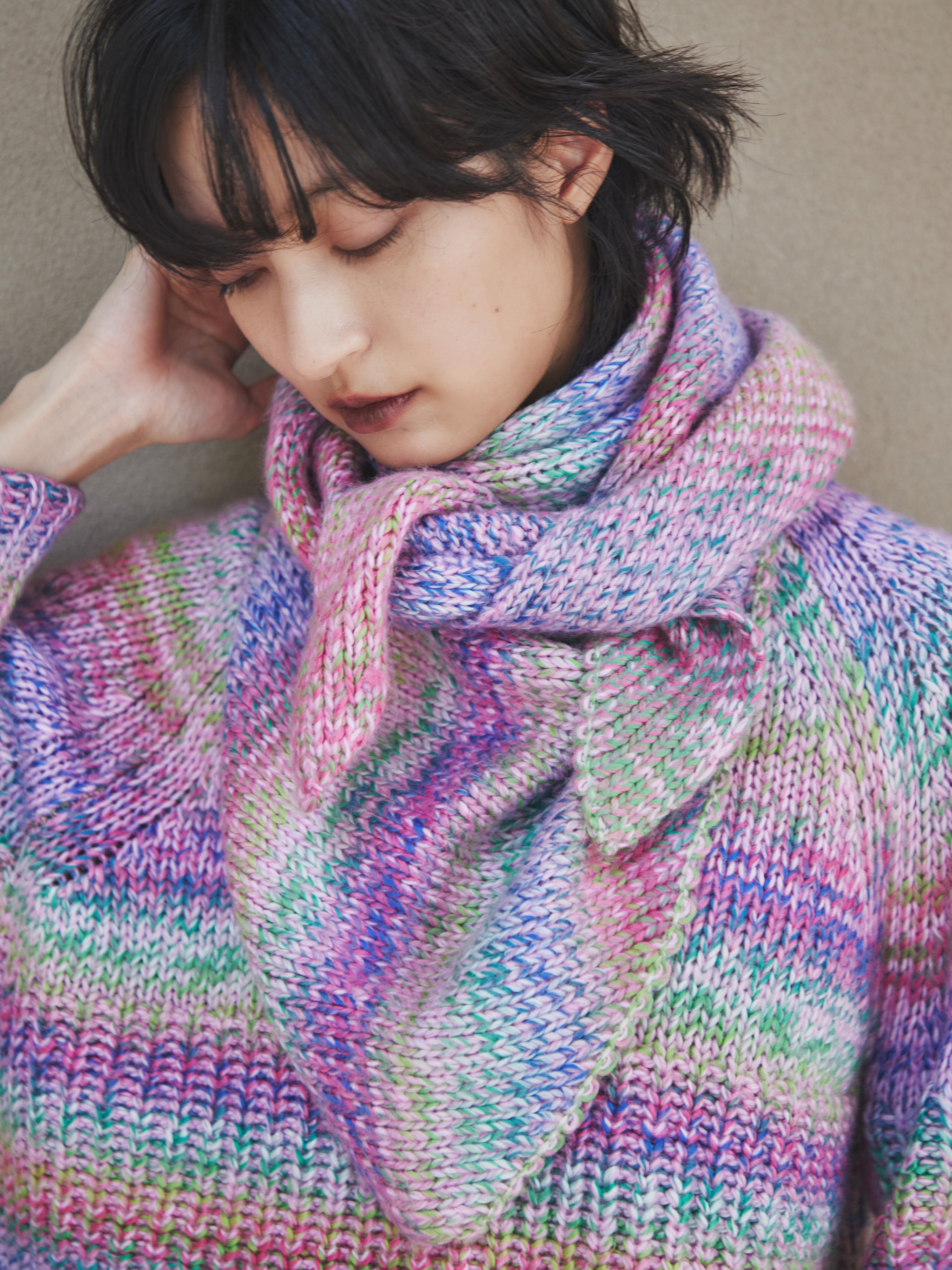 Mix Knit Scarf