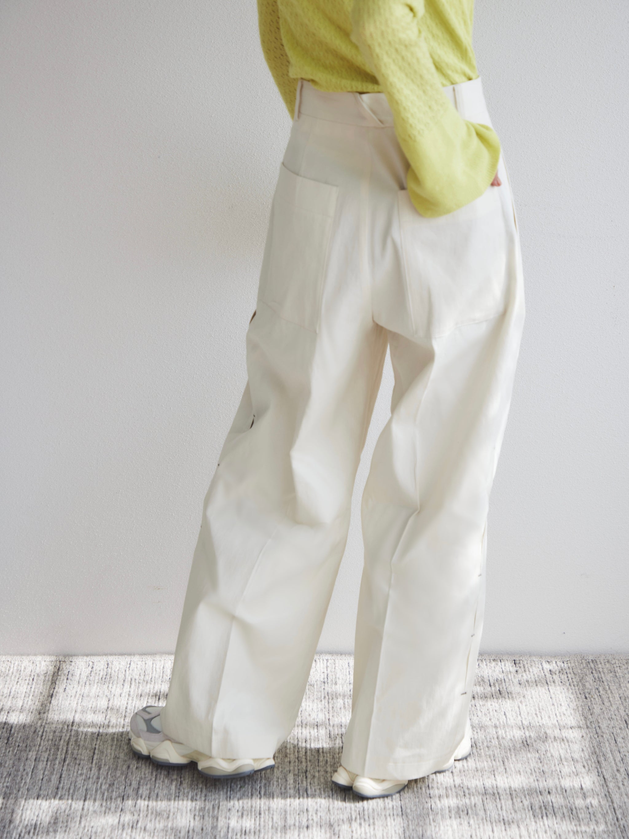 Side slit buggy pants
