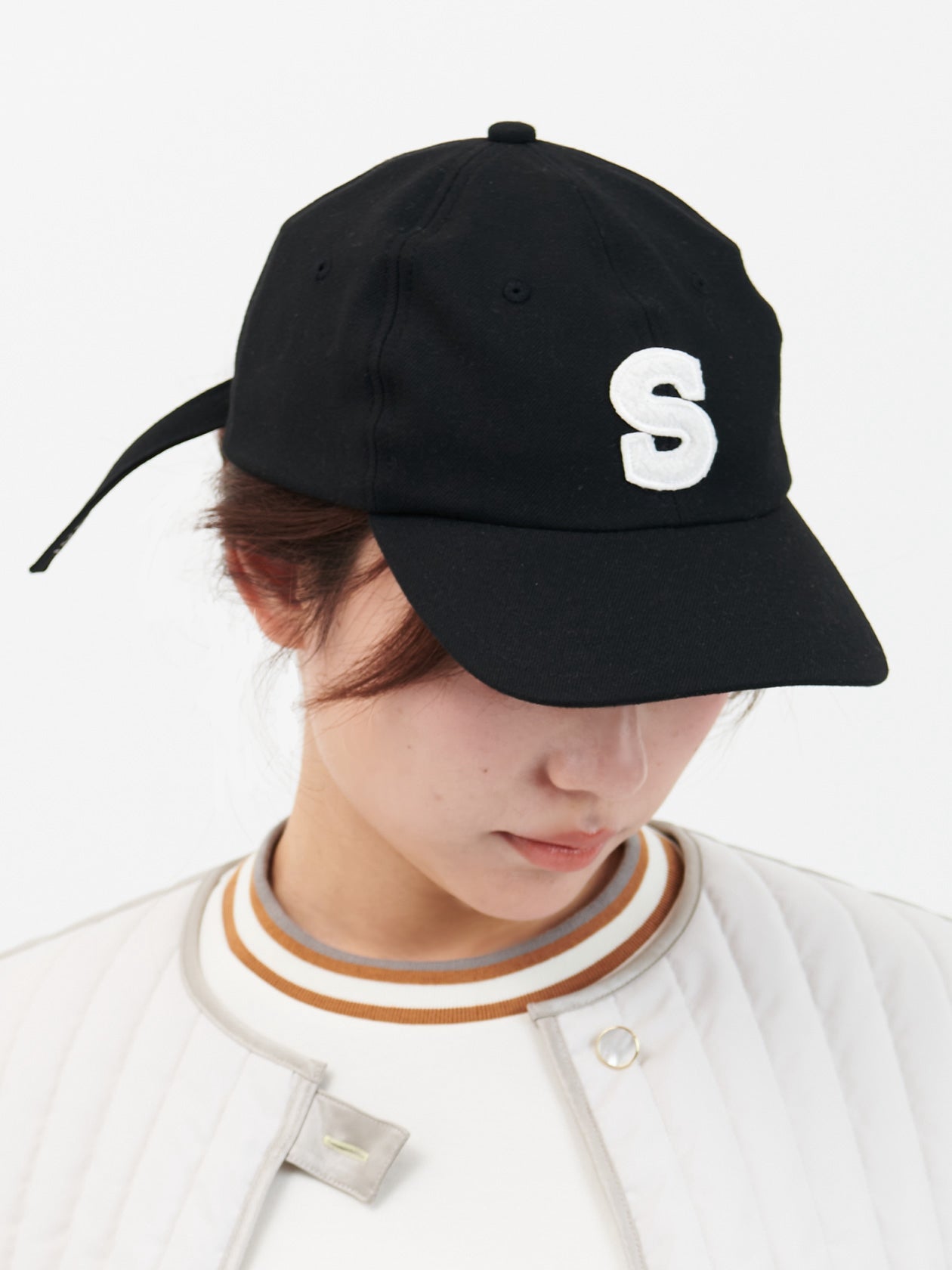 "S" Baseball cap / black