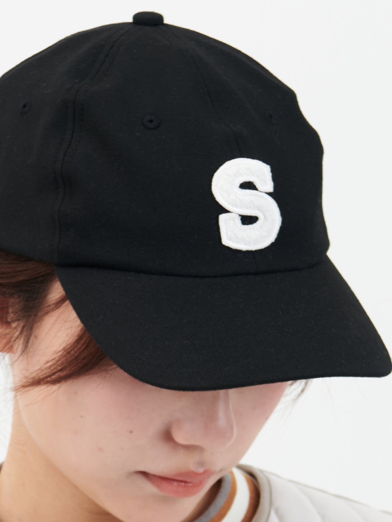 "S" Baseball cap / black