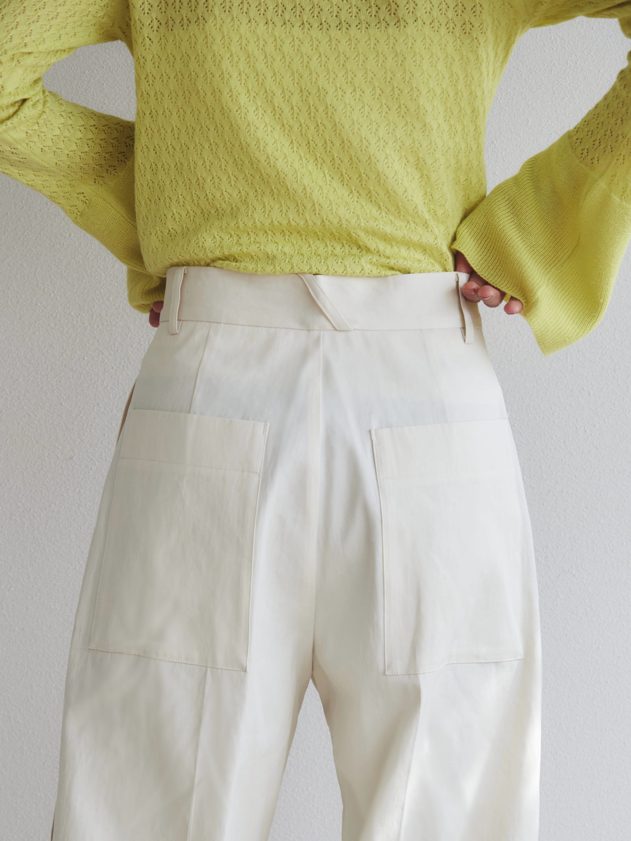 Side slit buggy pants