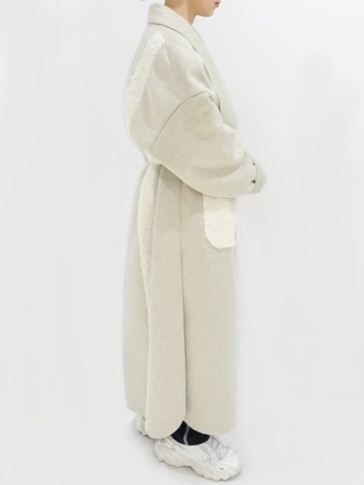 Long gown coat / beige